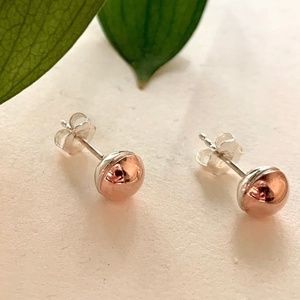 Claudine Moncion Designer Sterling Silver 925 Volume Collection Dots Earrings